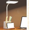 TOMVAES Adjustable LED Desk Lamp with Storage Shelf, Adjustable LED