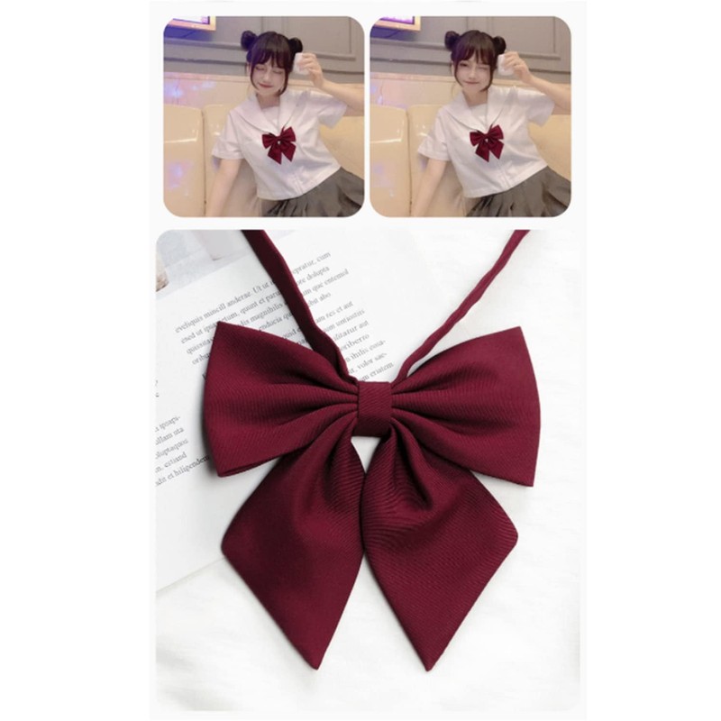 YINKE School Ribbon, Women's Uniform Ribbon, Tie, Adjustable Size, Girls'