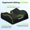 AUVON Anti-Slip Wheelchair Cushions with Front High Rear Low &