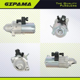 GIPAMA 10915 Starter for Honda Accord 2013 2014 2015 2016 2017,L4 2.4L, 31200-5A2-A01, 31200-5A2-A02, SM-74010, SM74010,10915N Starter(Only for Manual Transmission)