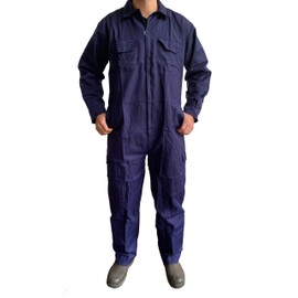 Turners Mens Work Overalls Coveralls Boilersuit Navy - Warehouse Garages Students workerwear Suit
