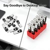 TATMOHIK USB Flash Drive Organizer for Desktop, Space-Saving Design Square