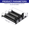 uxcell 3pcs Soda Can Organizer for Refrigerator, Self-Pushing Drink Organizer