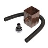 Brown Rain Water Diverter Kit Fits Both Square and Round