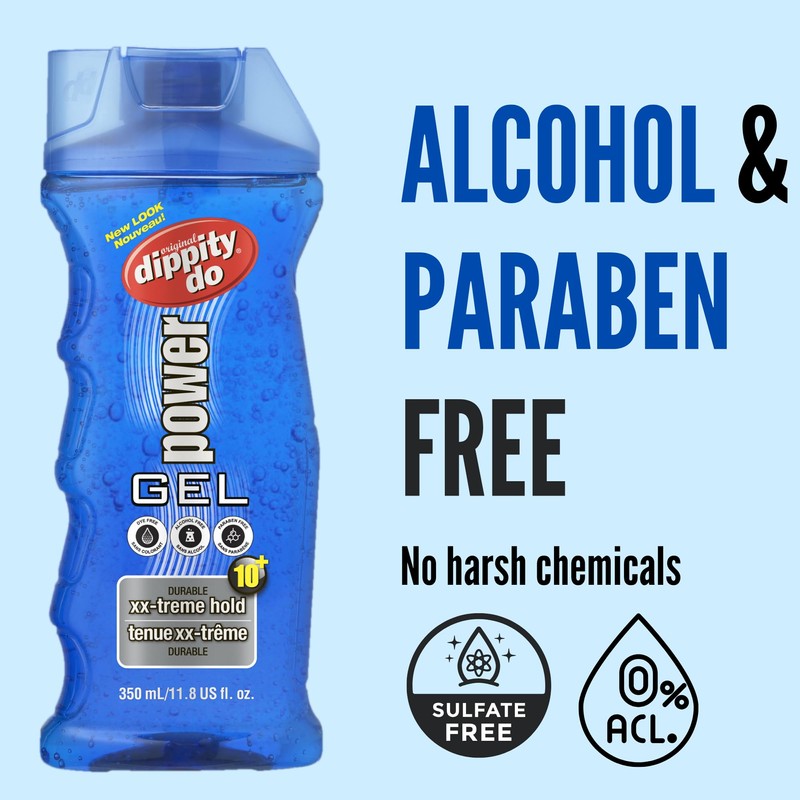 Dippity Do Power Gel - Men's Strong Hold Hair Gel