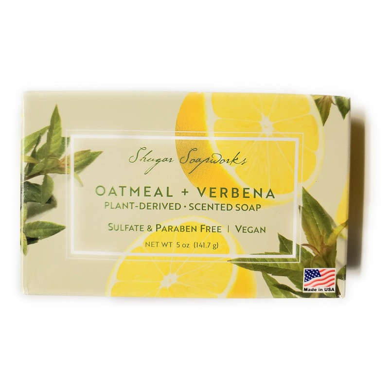 Shugar Soapworks Oatmeal & Verbena Soap - 5 Ounce Beauty