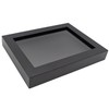 Black 30x30 Large Shadow Box Picture Wooden Frame with Black