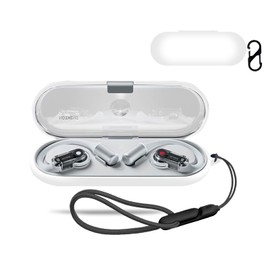 for Nothing Ear (Open) Open-Ear Case Cover, Wireless Earphone Silicone Protective case (with Carabiner + Lanyard) Drop-Proof, Scratch-Proof, Shock-Proof, Reserved Charging Port, dust-Proof (White)