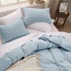 Bedsure Bedsure Sky Blue Duvet Cover King Size - 3