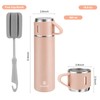 Stainless Steel Thermo 500ml/16.9oz Vacuum Insulated Bottle with Cup for