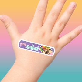 Yummy Animal Kids Bandages, 100 ct Super Cute Designs | Wear Like Stickers, Adhesive Bandages for Minor Cuts, Scrapes, Burns. Easter Basket Stuffers for Kids & Toddlers