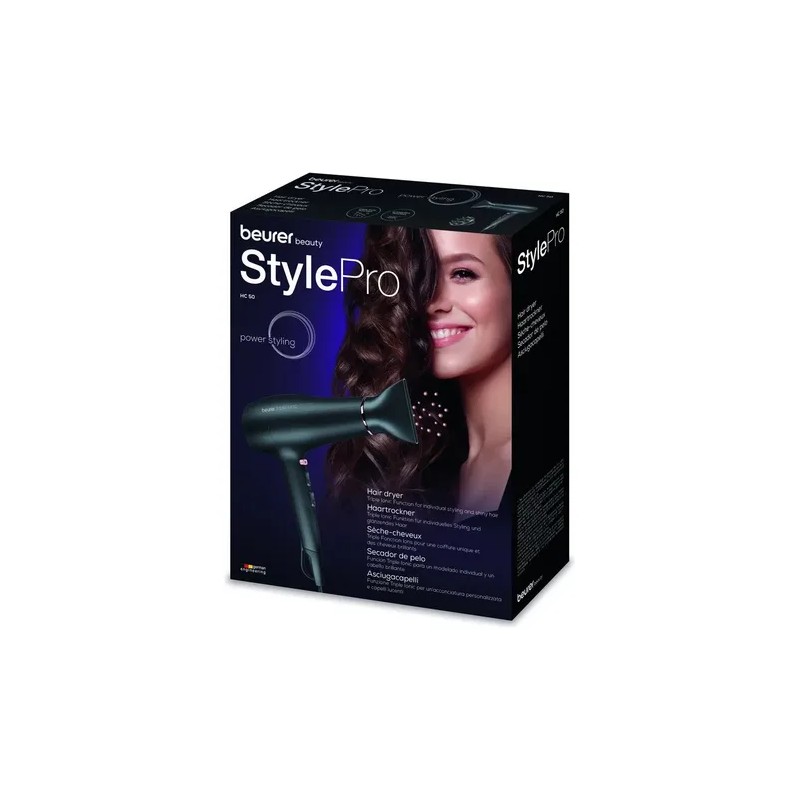 Secadora de cabello Beurer HC 50 negra