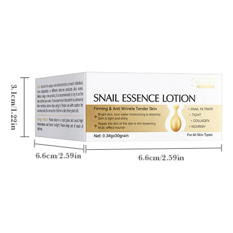 Capsules Crema Facial Caracol Hidratante Rejuvenecedora