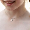 Vrsilver Initial Necklaces for Girls - Letter D Heart Initial