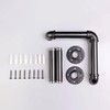 BDJSN Industrial Style Hose Holder, Wall Mounted Water Pipe Storage