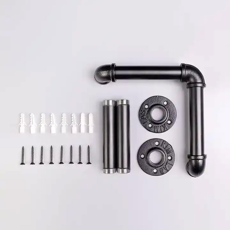 BDJSN Industrial Style Hose Holder, Wall Mounted Water Pipe Storage