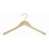 Flat Wooden Dress Hanger (Petite Size) - Pack of 50