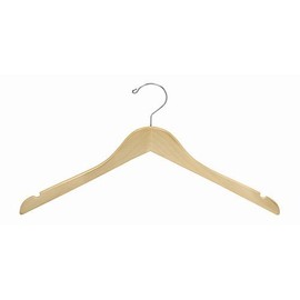 Flat Wooden Dress Hanger (Petite Size) - Pack of 50