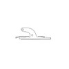 Brixwell 900-7713 Jalousie Clip Set Left And Right Aluminum 4"