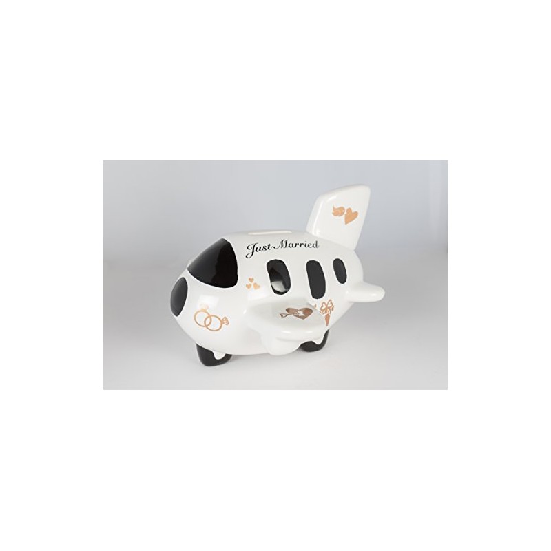 Wurm Beautiful money box, piggy bank, aeroplane wedding fund, honeymoon