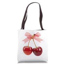 Cute Cherries | Cherry Bow | Cherry Fashion Tote Bag
