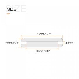 sourcing map Pack of 6 Rubber Grommet Mounting 35 mm Round Double Sided for Wire Protection White