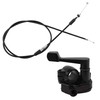 7/8'' 22mm Thumb Throttle Kit with Throttle Cable,Aluminum Motorcycle/Mini Bike