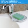 3 Pack Silicone Soap Dish with Drain, Bar Soap Holder