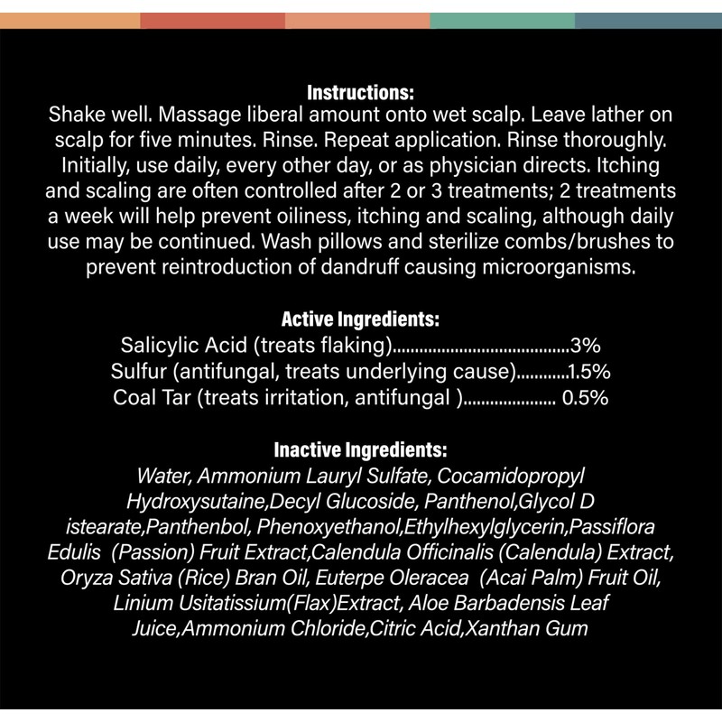 CLARK's Full Spectrum Dandruff Shampoo with Coal Tar, Salicylic Acid,