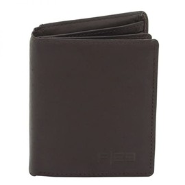 F|23 Germany Leather Combination Purse with Shopping Trolley Ship, Brown with engraving