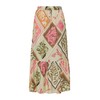 Maxi-Rock aus Viskose mit All-Over-Print rosa 40