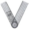 DELUXEFOX Goniometer, Protractor, Multi-functional Ruler, Angle Meter, Spine Goniometer, 360