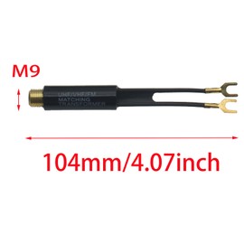 FDXGYH 2 Pcs Outdoor TV Antenna Connector Matching Transformer 300 Ohm to 75 Ohm Coaxial Cable Adapter UHF VHF FM Model TV Converter (Gold Plating)