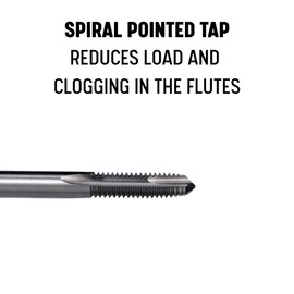 Drill America - DWT57160 5/16"-24 High Speed Steel 2 Flute Spiral Point Tap, DWT Series