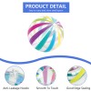Toolzia Transparent Dots & Stripes Inflatable Beach Ball, 2-Pack