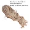 Women Long Wavy Light Blonde Wig Lady Fashionable Cosplay Party