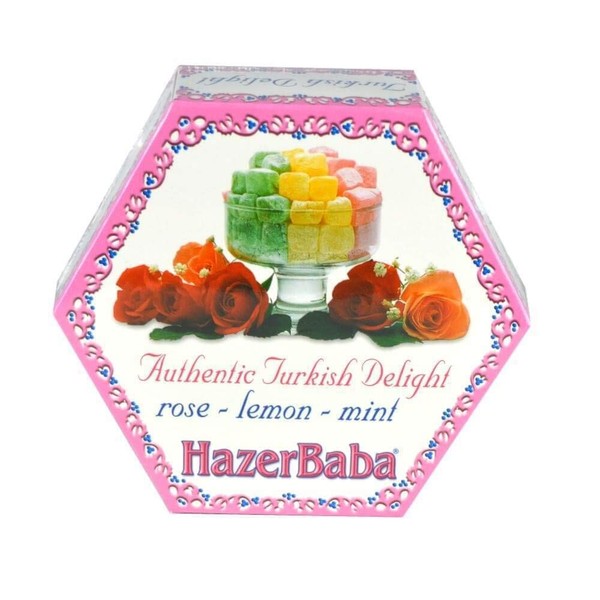 Hazer Baba Turkish Delight Rose,Lemon,Menthe125g(4.4oz)