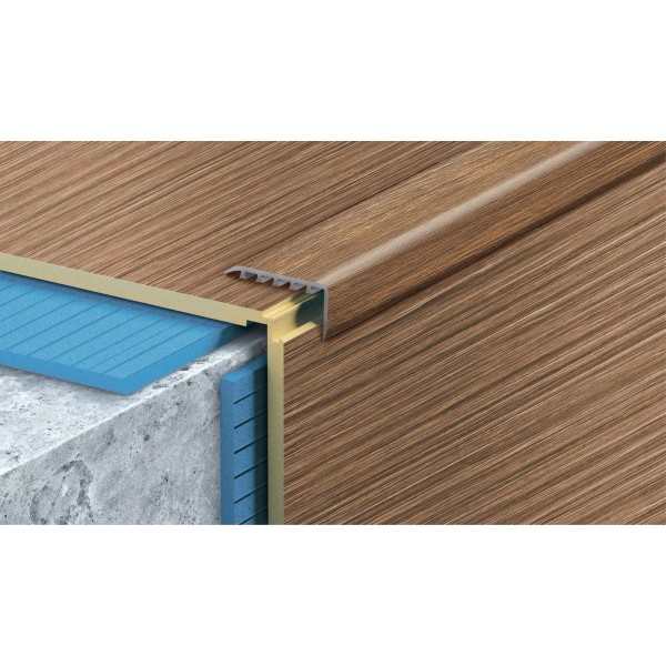 Cezar Threshold Angle Stair Profile, 1-3/4" W x 7/8" H