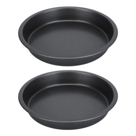 2Pcs Baking Tray for Pizza, NonStick Aluminum Pizza Dish 6/9/10/12in Deep Pizza Baking Tray, for Pizza Making, Oven Baking Tray(6 inches)