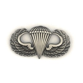 Insignia Depot US ARMY PARACHUTIST JUMP WING BASIC OXIDIZED SILVER OX FINISH