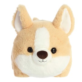Aurora® Adorable Spudsters™ Colby Corgi™ Stuffed Animal - Round Shape Makes for Comforting Cuddles - Perfect for Kids All Ages and Animal Loving Adults - Brown 11 Inches
