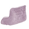 Home Soft Things Textured Velvet Bedrest Reading Pillow with DIY