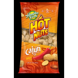 Hampton Farms Hot Nuts Cajun Spicy Peanuts, 10 oz - 1-Bag
