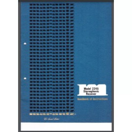 Marantz Model 2245 Stereophonic Receiver Owner Manual 28 pages comb bound