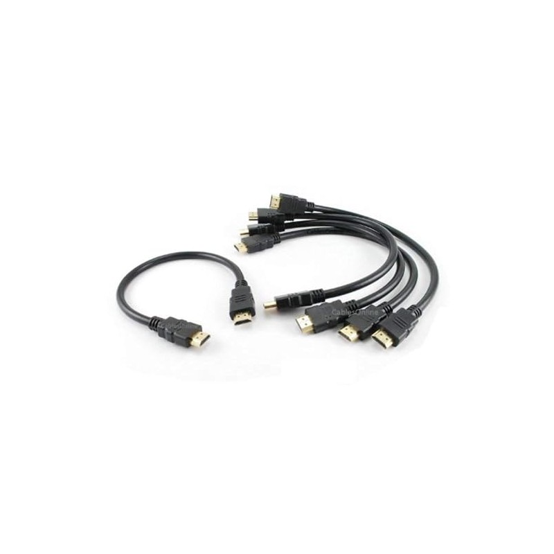 CablesOnline 5-PACK 1-foot Male to Male HDMI w/Ethernet CL2 rated