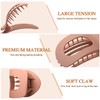 Yeomju Set of 4 Brown Matte Flat Hair Clips Set,