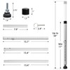 BeBecome Sliding Door Security Bar，17-50 inch Adjustable Patio Door Security