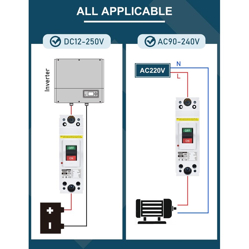 DIHOOL 300 Amp Heavy Duty Battery Disconnect Switch, DC Circuit