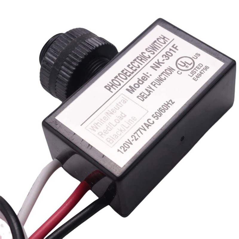 CENPEK AC 120-277V Photoelectric Switch Dusk to Dawn Button Flush