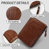 AdiStylinno Mens Wallets, Fashion Soft PU Leather Credit Card Holder